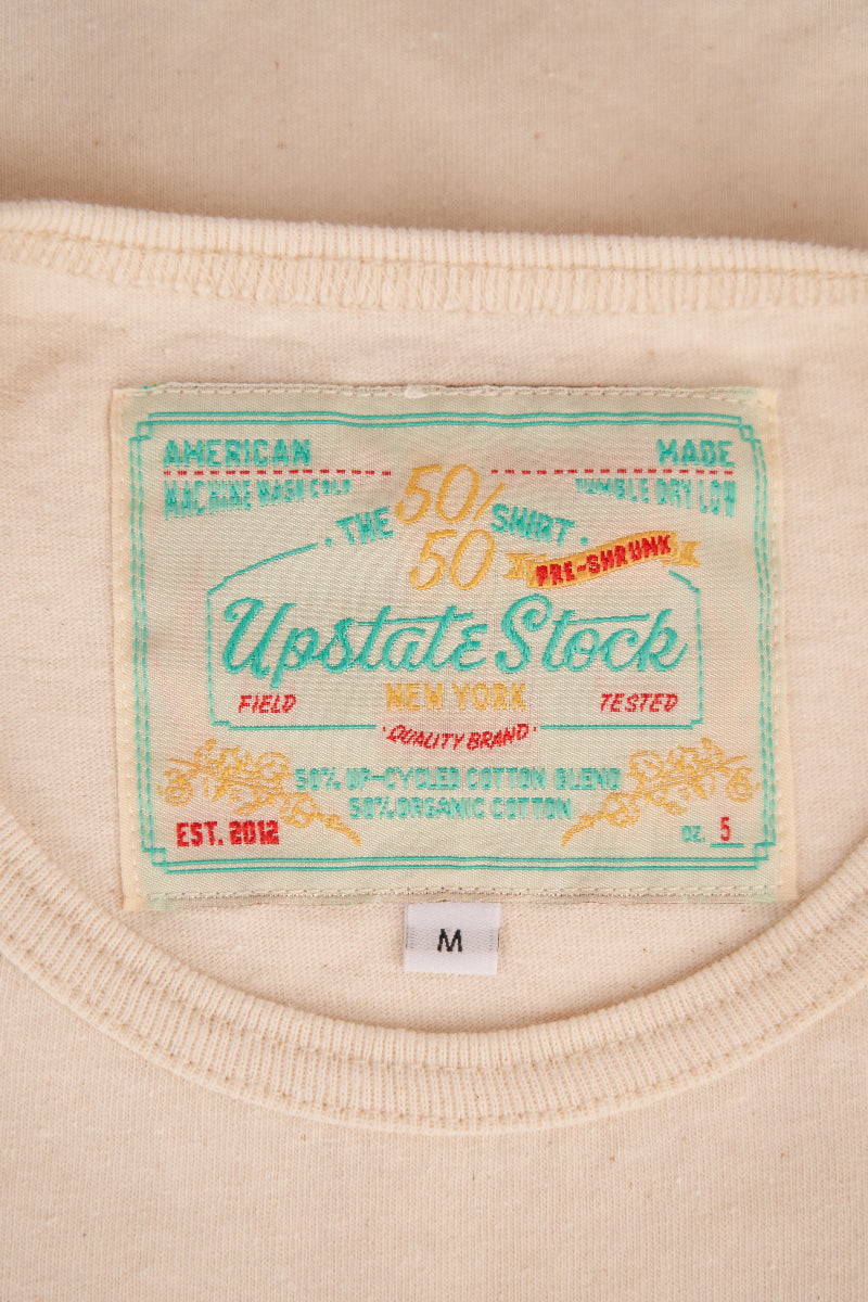 The 50/50 Shirt - POCKET TEE - Natural Scour