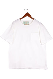 The 50/50 Shirt - POCKET TEE - Bleached White
