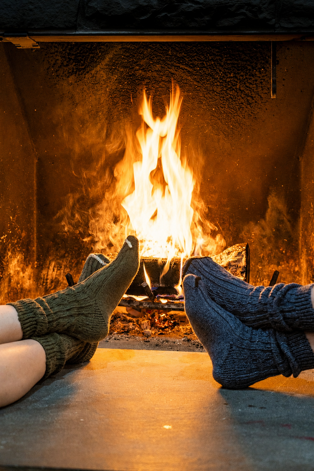 The Merino Fancy Sock - BLUE JEAN