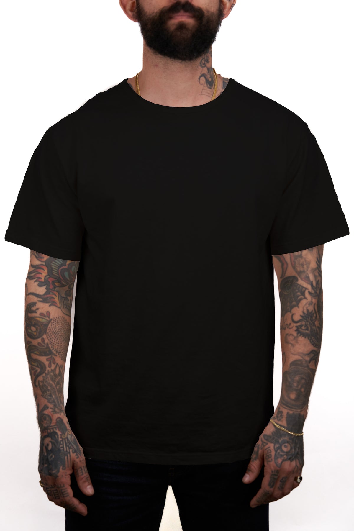 The 50/50 Shirt - CLASSIC TEE - Piece Dyed Black