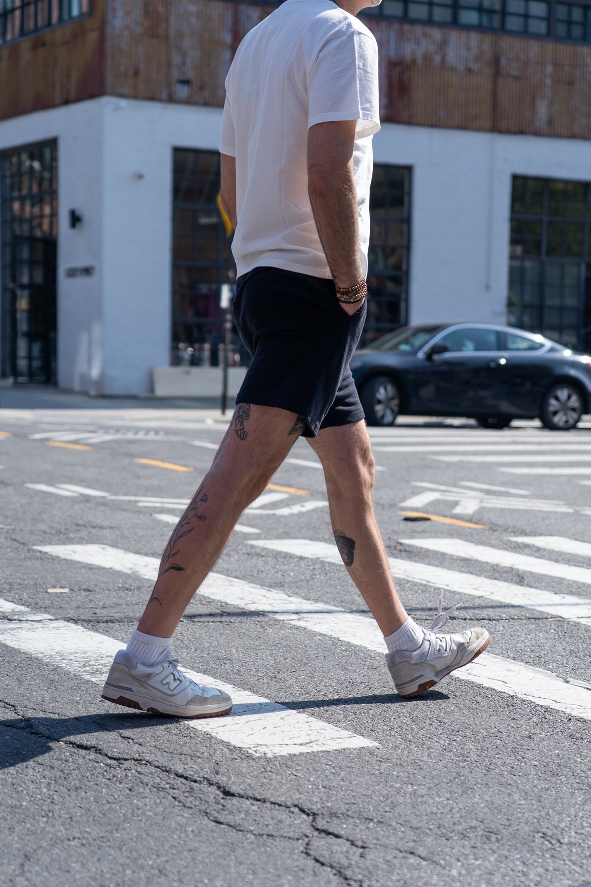 The Standard Short Upcycled Cotton Terry  - Black