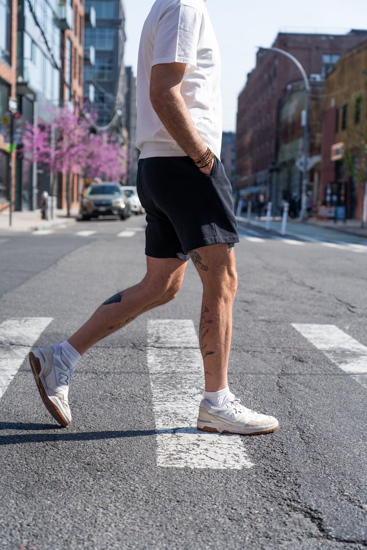 The Standard Short Upcycled Cotton Terry  - Black