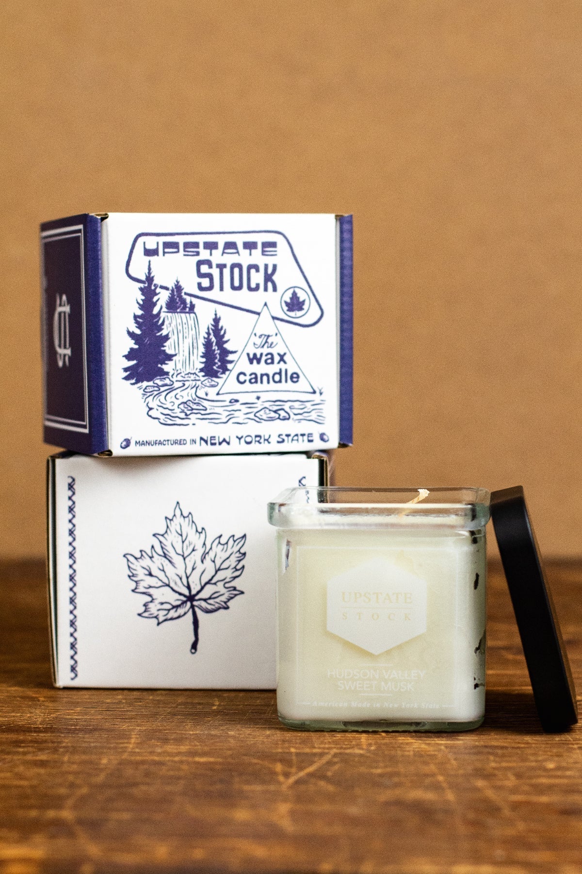 The Woods of Onondaga County - NY Made Coconut Wax Candle - Clear