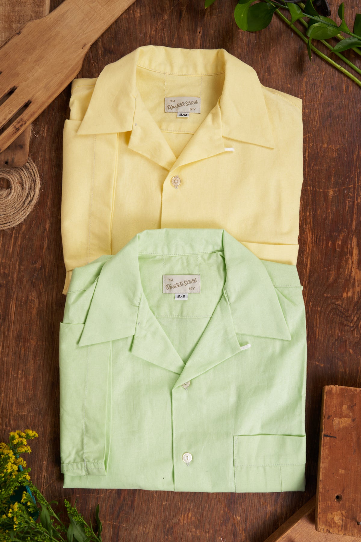 Organic Cotton Poplin Short Sleeve - LEMON
