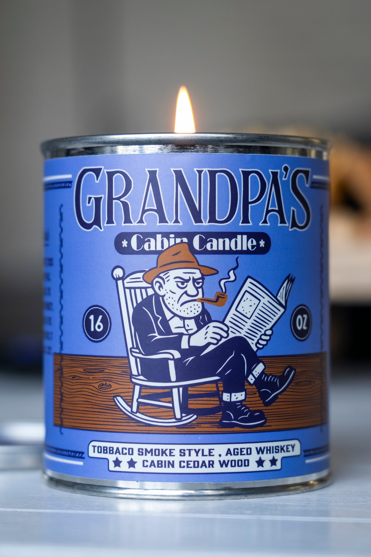 Grandpa's Cabin Paint Can Coconut Wax Candle