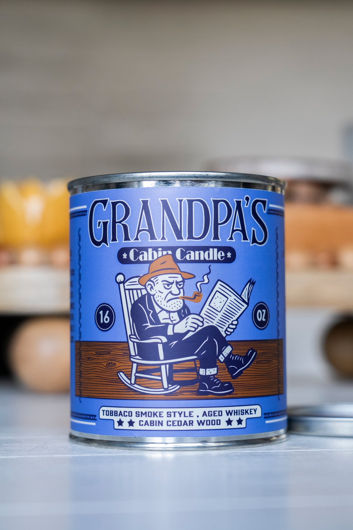 Grandpa's Cabin Paint Can Coconut Wax Candle