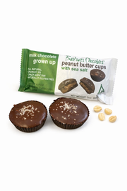 Barkeater Chocolate - Milk Chocolate Sea Salt Grown Up Peanut Butter Cups 2-piece Sleeve