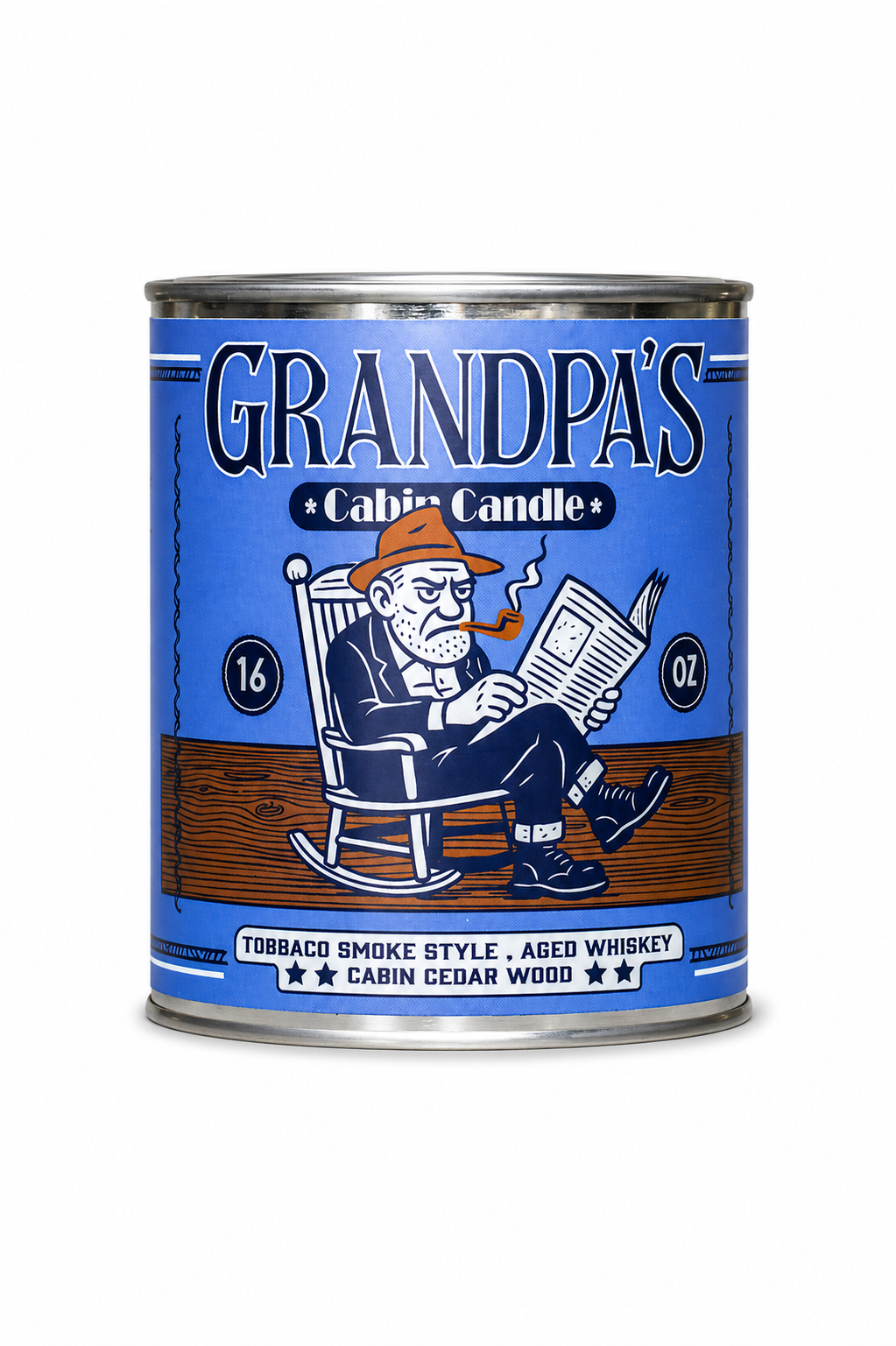 Grandpa's Cabin Paint Can Coconut Wax Candle