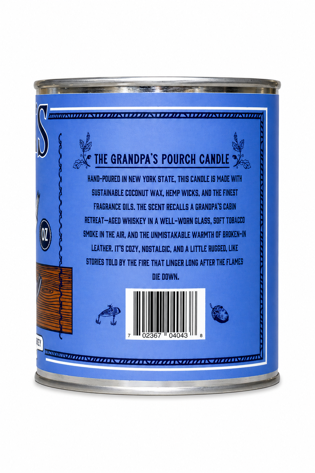 Grandpa's Cabin Paint Can Coconut Wax Candle