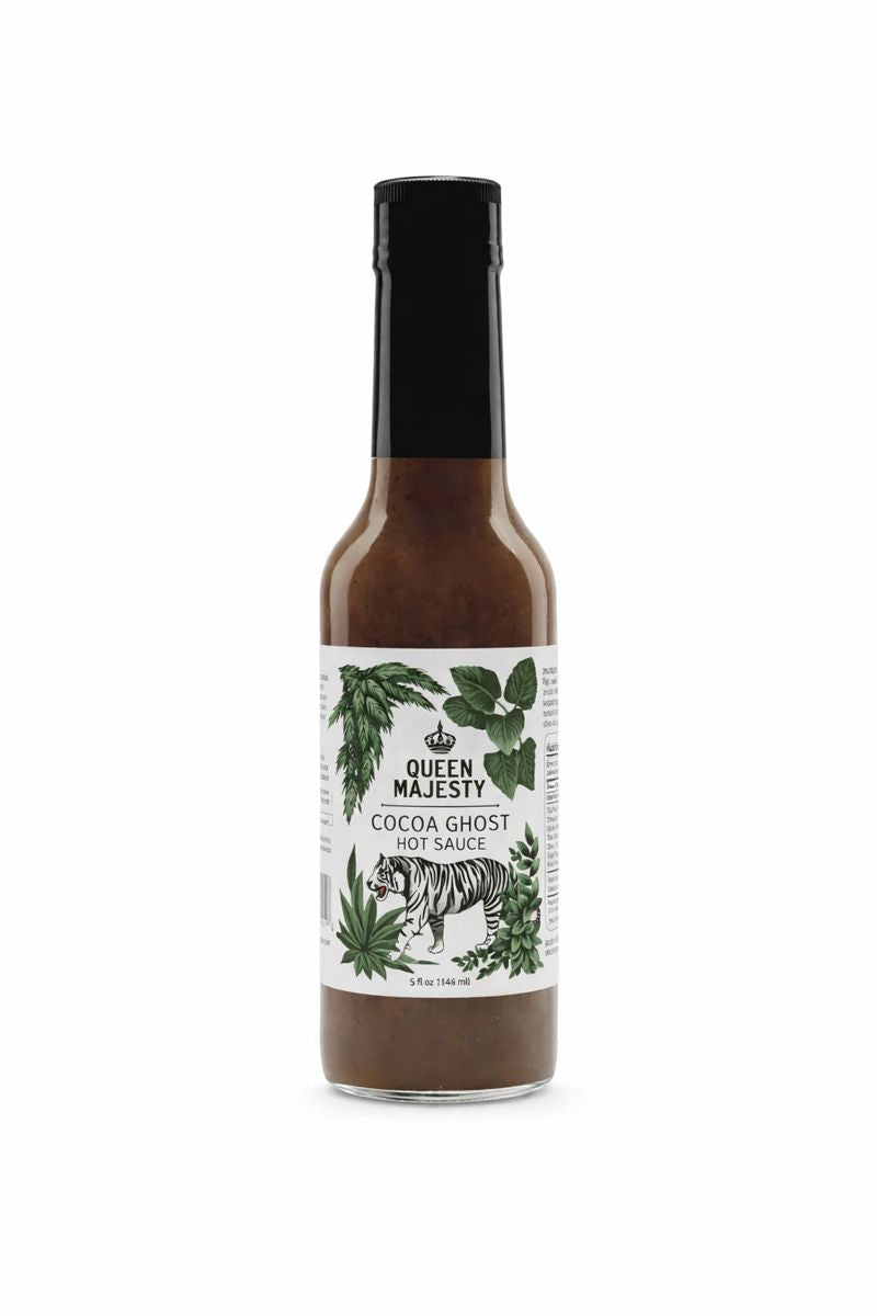 Queen Majesty - Cocoa Ghost Pepper Hot Sauce 5oz.