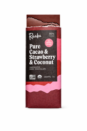 Raaka Chocolate - Pure Cacao Strawberry and Coconut
