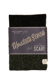 Dark Melange Ragg Wool Scarf