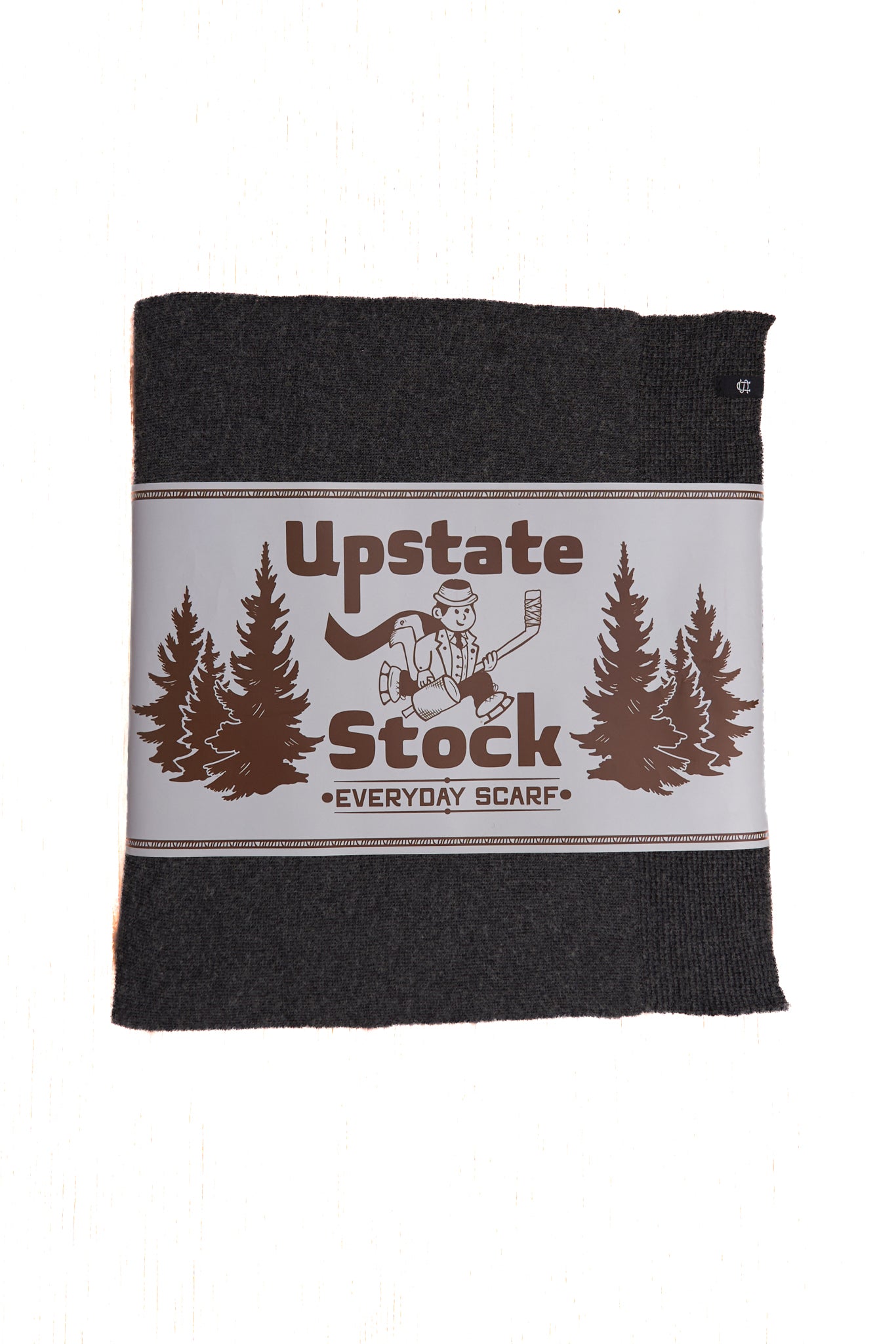 Charcoal Merino Wool and Recycled PET Everyday Scarf