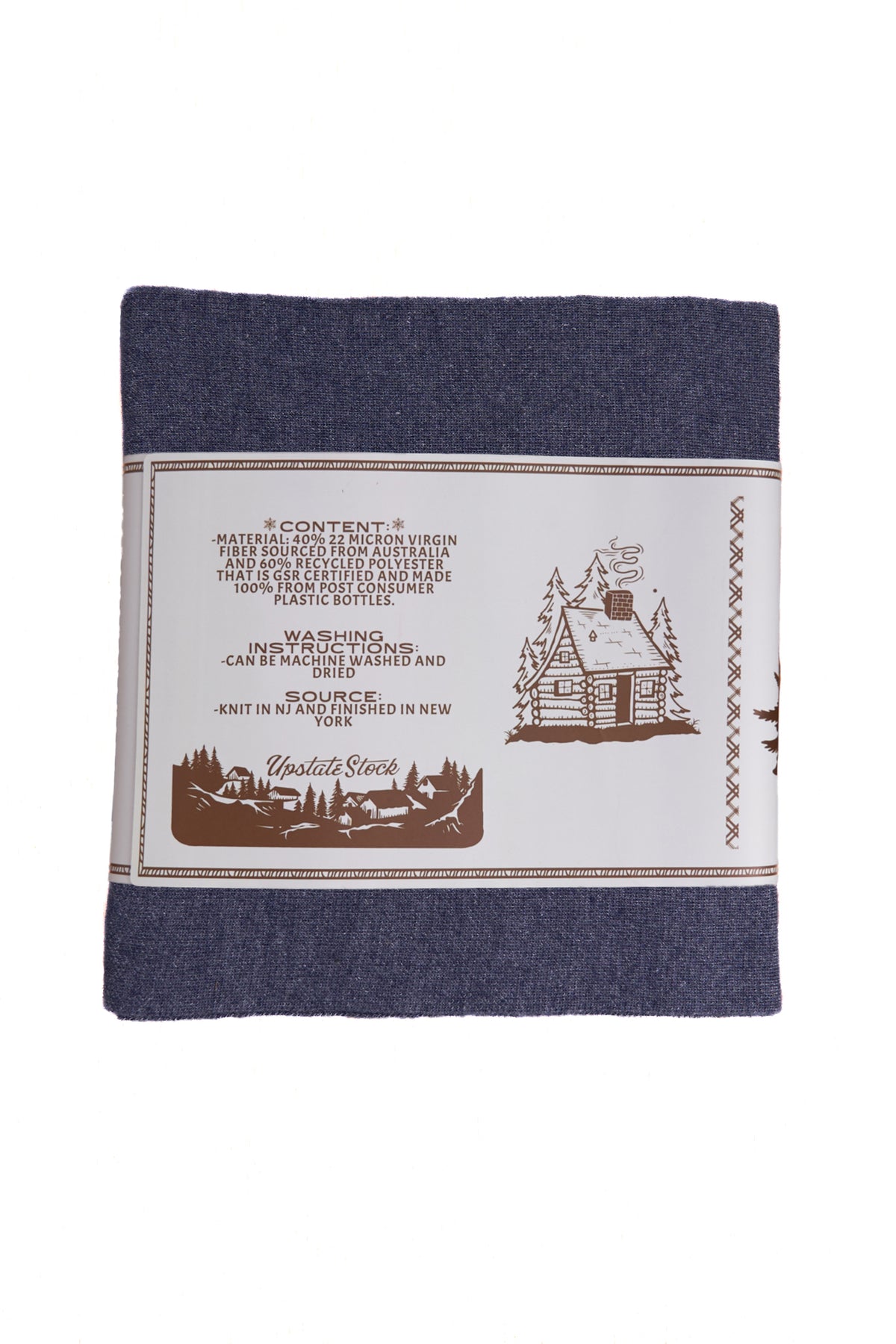 Blue Jeans Merino Wool and Recycled PET Everyday Scarf