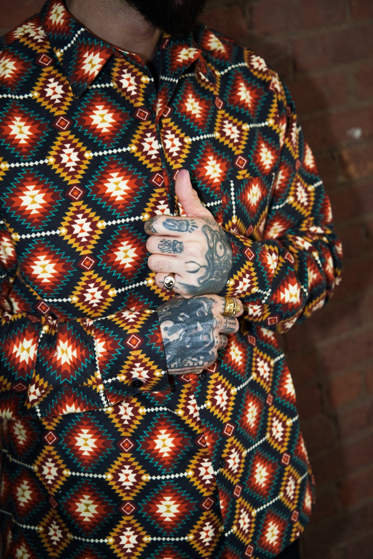 Cotton Flannel Button Down - The Southwest