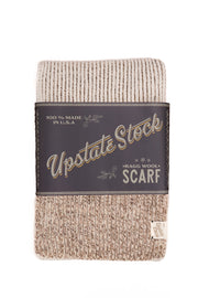 Oatmeal Melange Ragg Wool Scarf