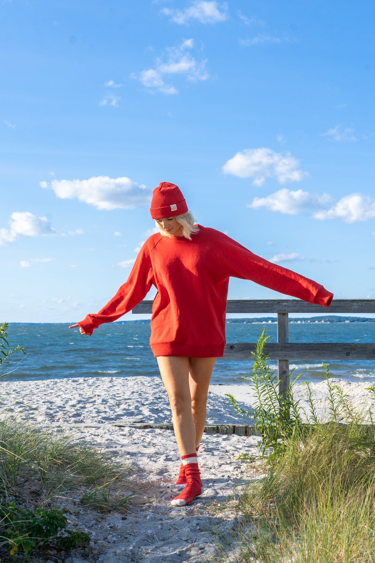 Amagansett Beach Upcycled Terry Super Fine Cotton Sweater - Confetti