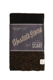 Rust Melange Ragg Wool Scarf