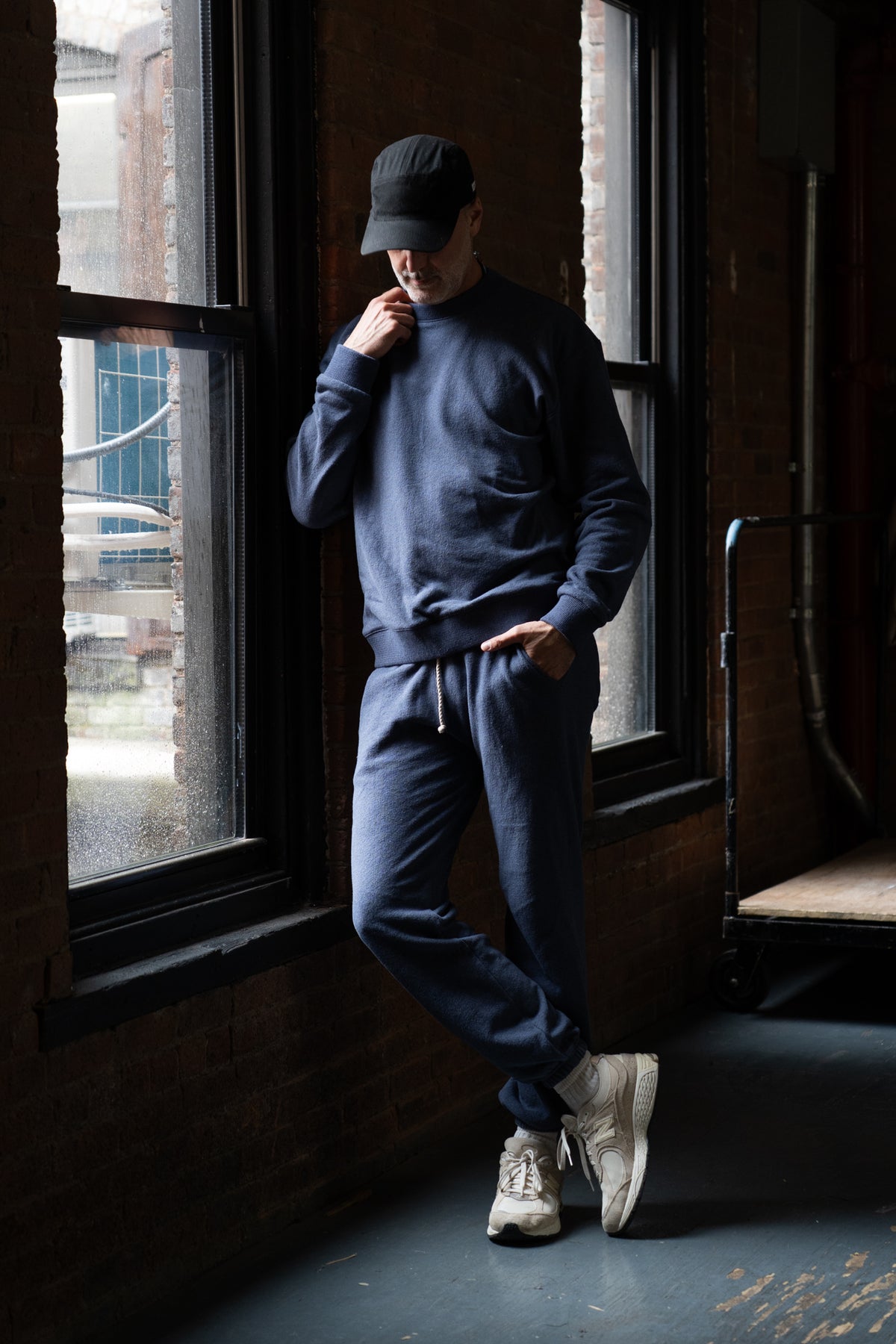The Cragsmoor Upcycled Cotton Lightweight Terry Sweatpants - Quarry