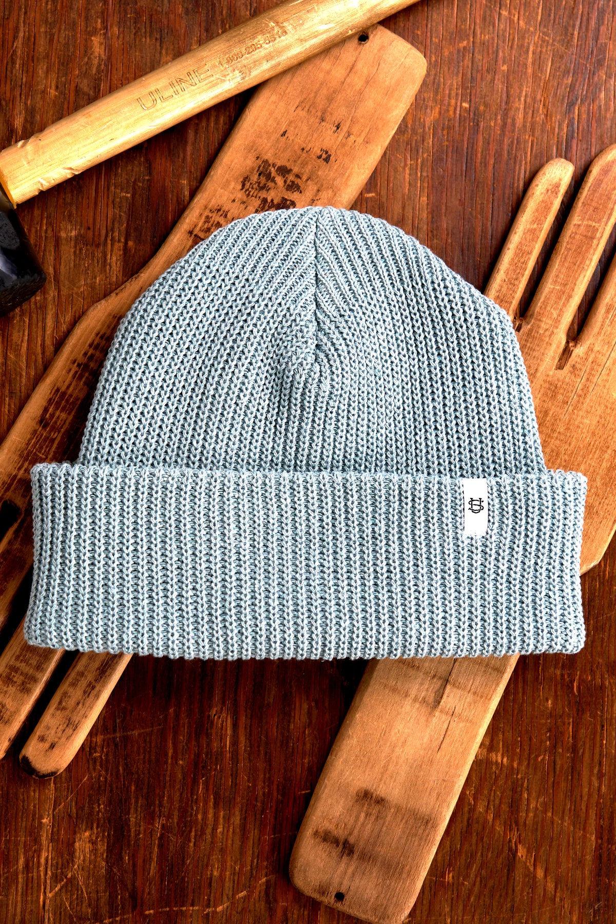 Heavy Weight Rondout Creek Blue Upcycled Cotton Watchcap