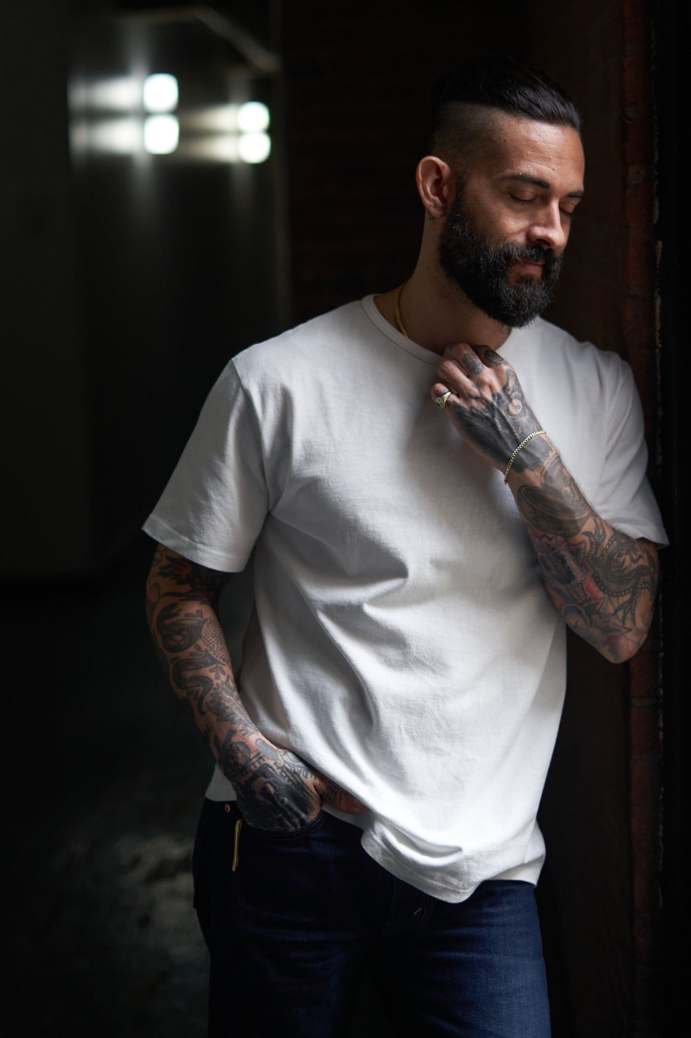 The 50/50 Shirt - CLASSIC TEE - Bleached White